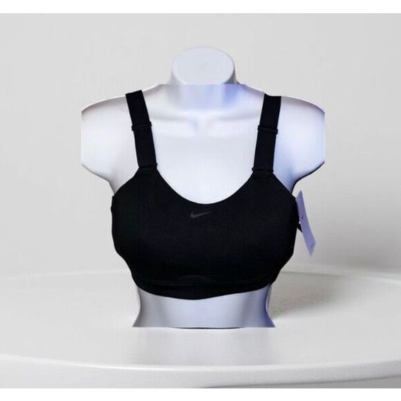 NWT Black Nike Alpha High-Support Padded Adjustable Sports Bra Size XS - Picture 1 of 6